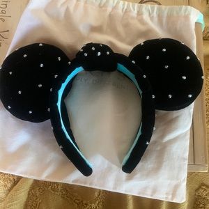 Peach street plush knoted velvet mini ears